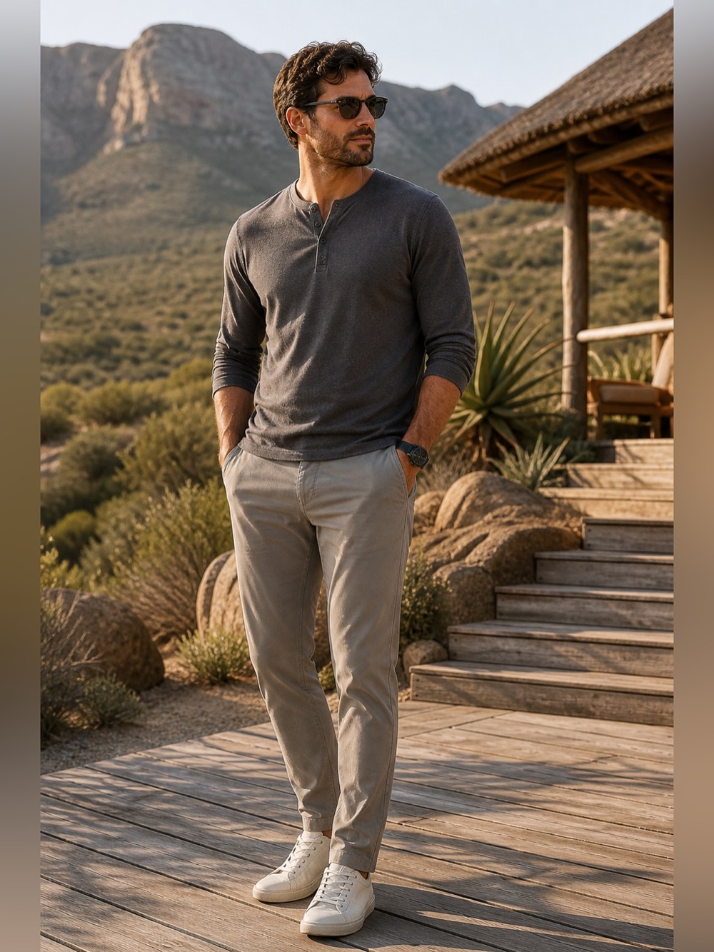 Theory Men's Khaki Chinos